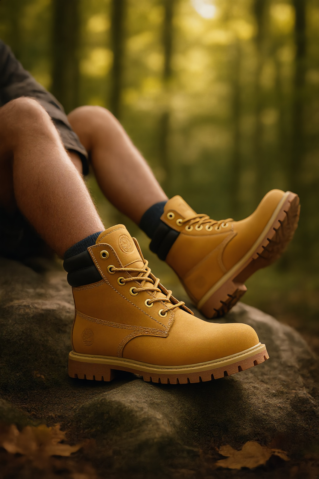 Men’s Work Boots Soft Toe Non Slip Leather Construction Safety Shoes Durable