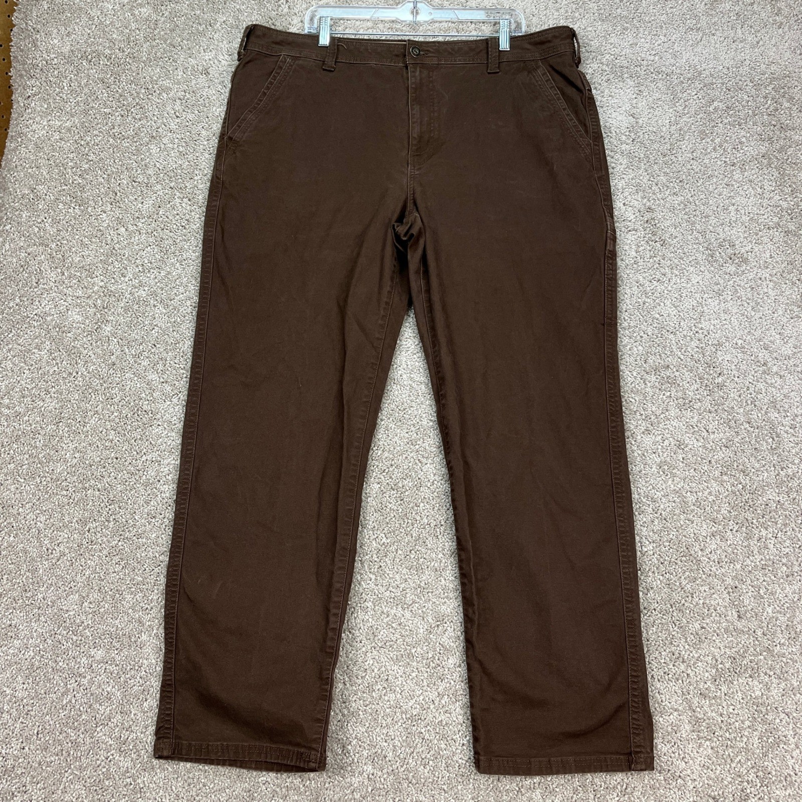 Legendary Outfitters Pants Mens 40×32 Brown Stretch Waistband Straight Leg EUC