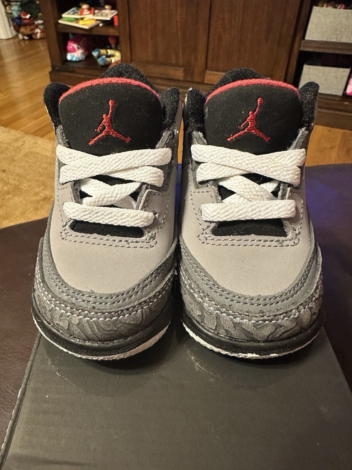 Nike Air Jordan Retro 3 Stealth Size 3C Great Condition w/ Original Box