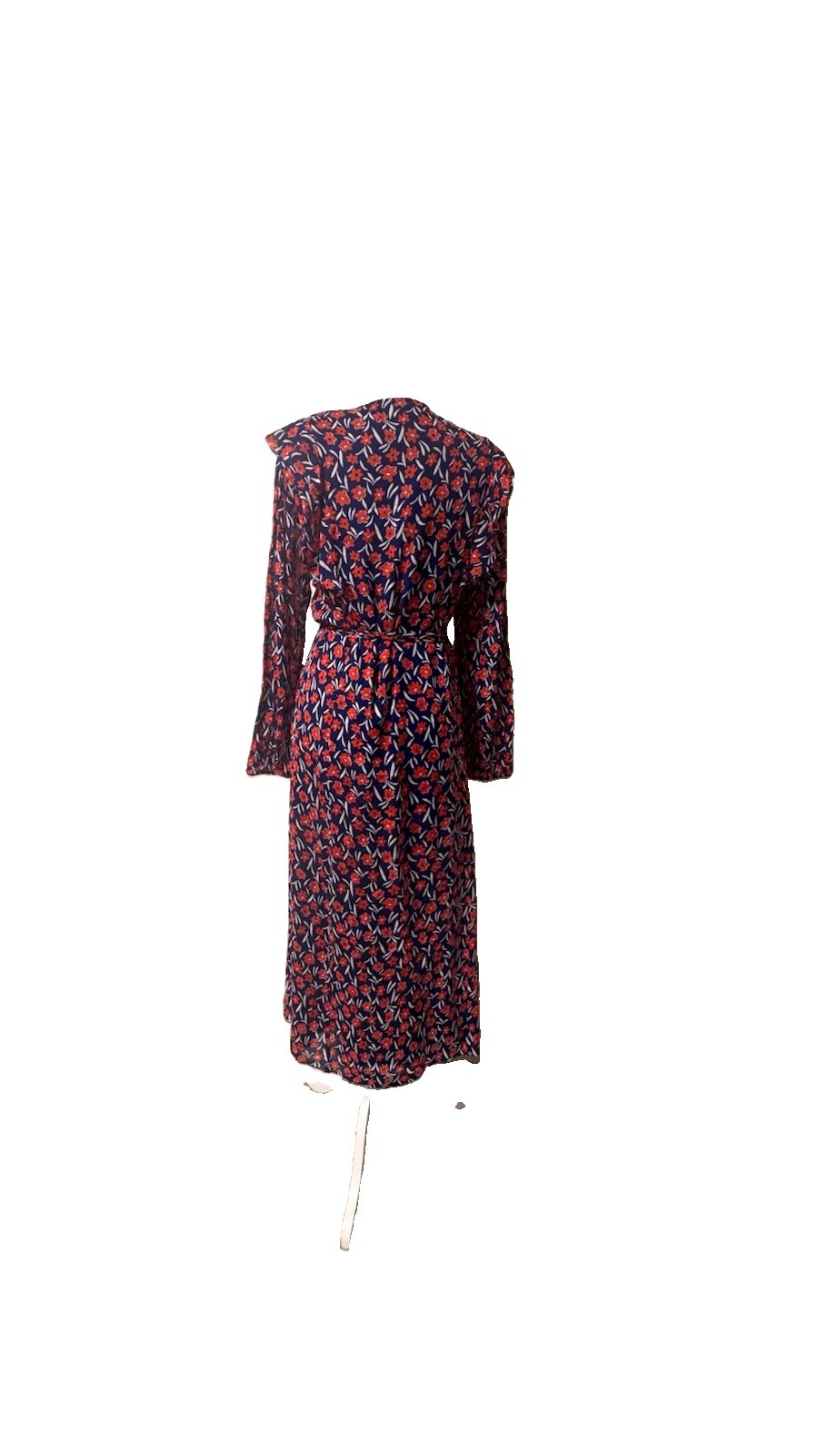 Escada Sport “Dyby” Floral Ruffle Wrap Dress Whimsygoth academia size 38 / med