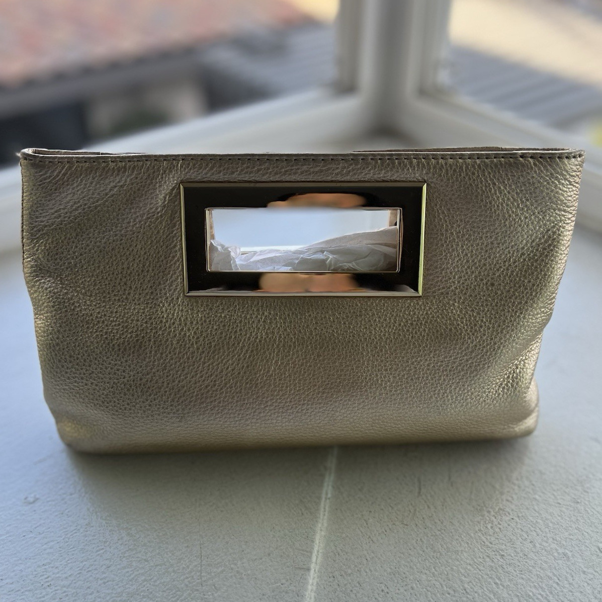 Michael Kors Metallic Gold Clutch