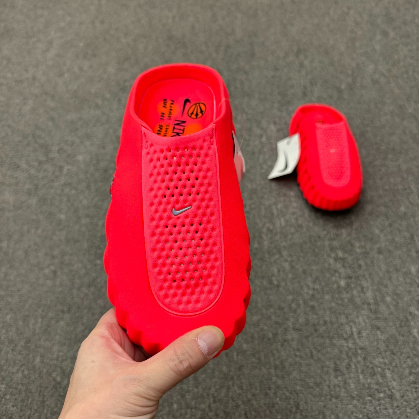 Nike x Travis Scott Mind 001 Bright Red Slip-On Clog Slippers