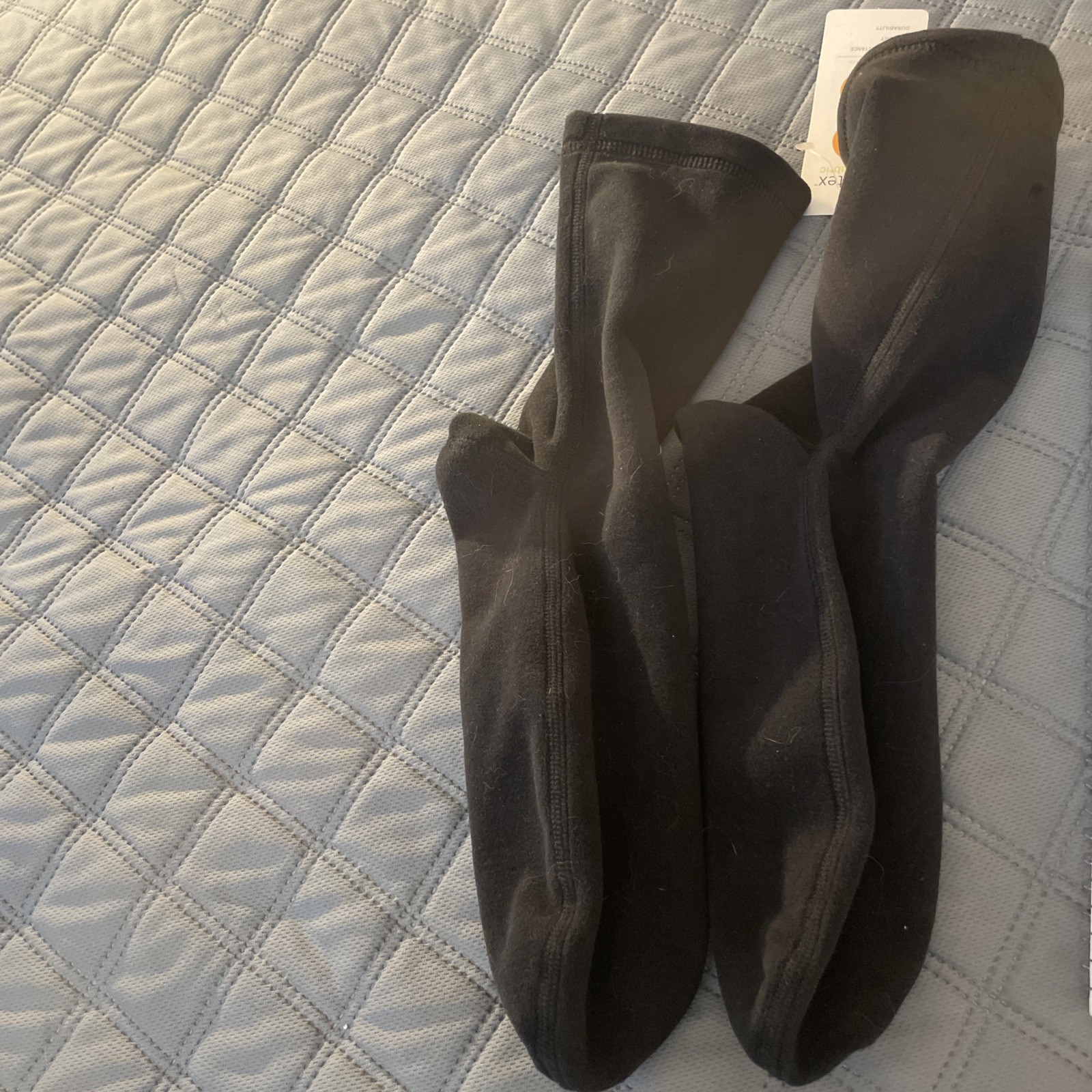 Nanotex Black Fabric Boot Liner XS NWT. Winter Sock. Skier. Snow.Hiking.Hunting