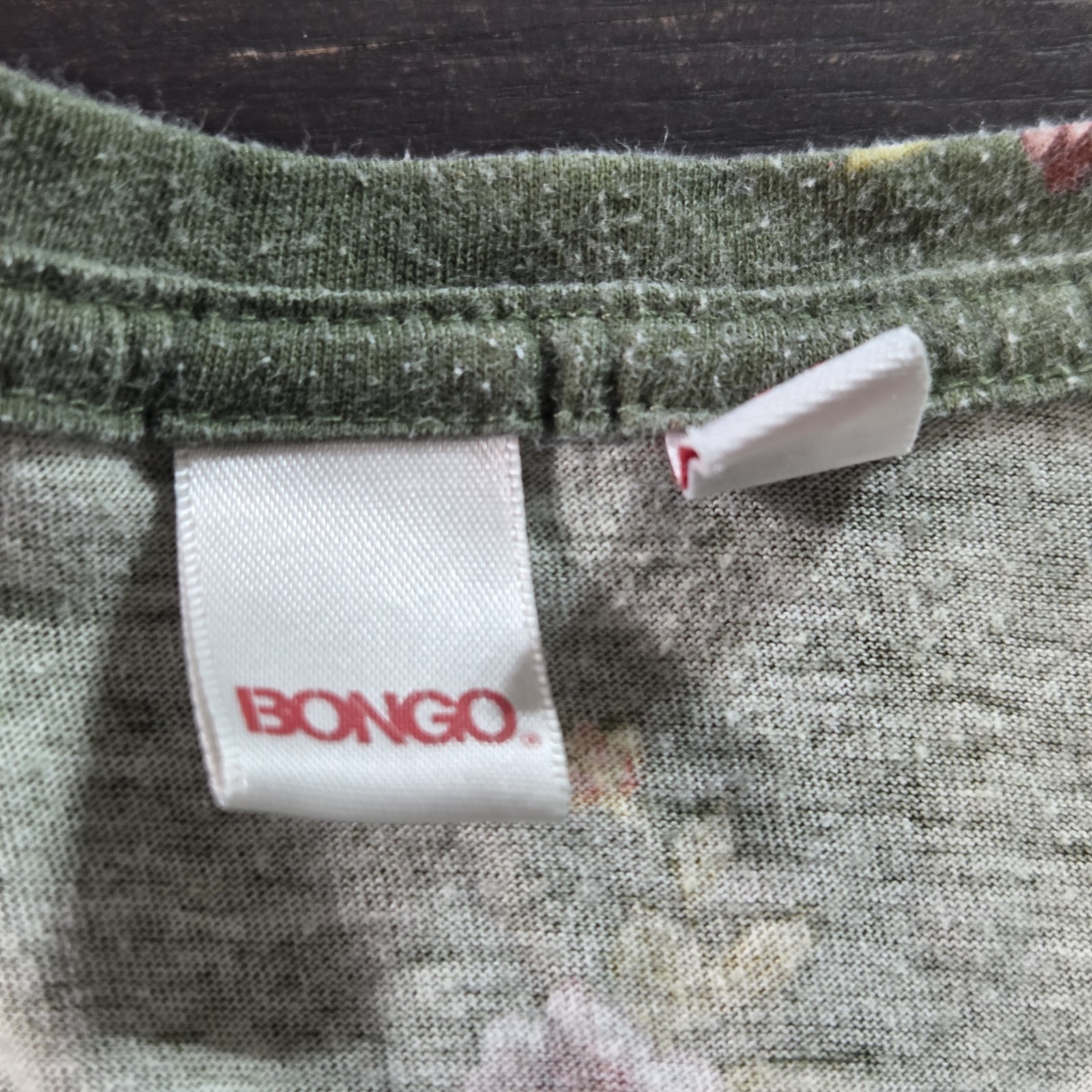 Bongo Women’s Green Floral Crop Top Size XL