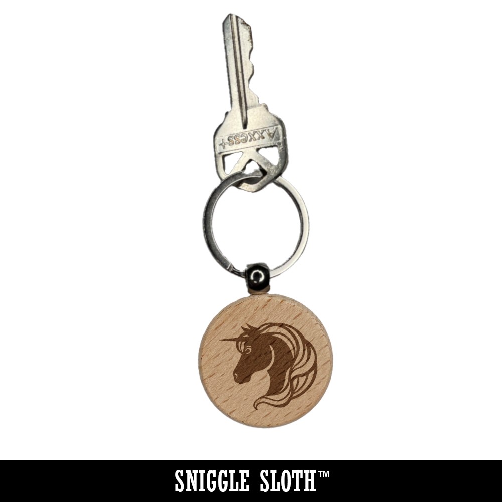 Botswana Three Dikgosi Country Engraved Wood Round Keychain Tag Charm