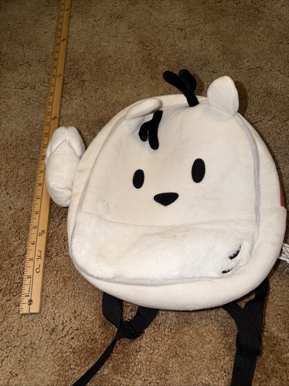 Gund Twig Hilda Fawn Deer Fox White Black Antlers Tail Netflix Plush Backpack