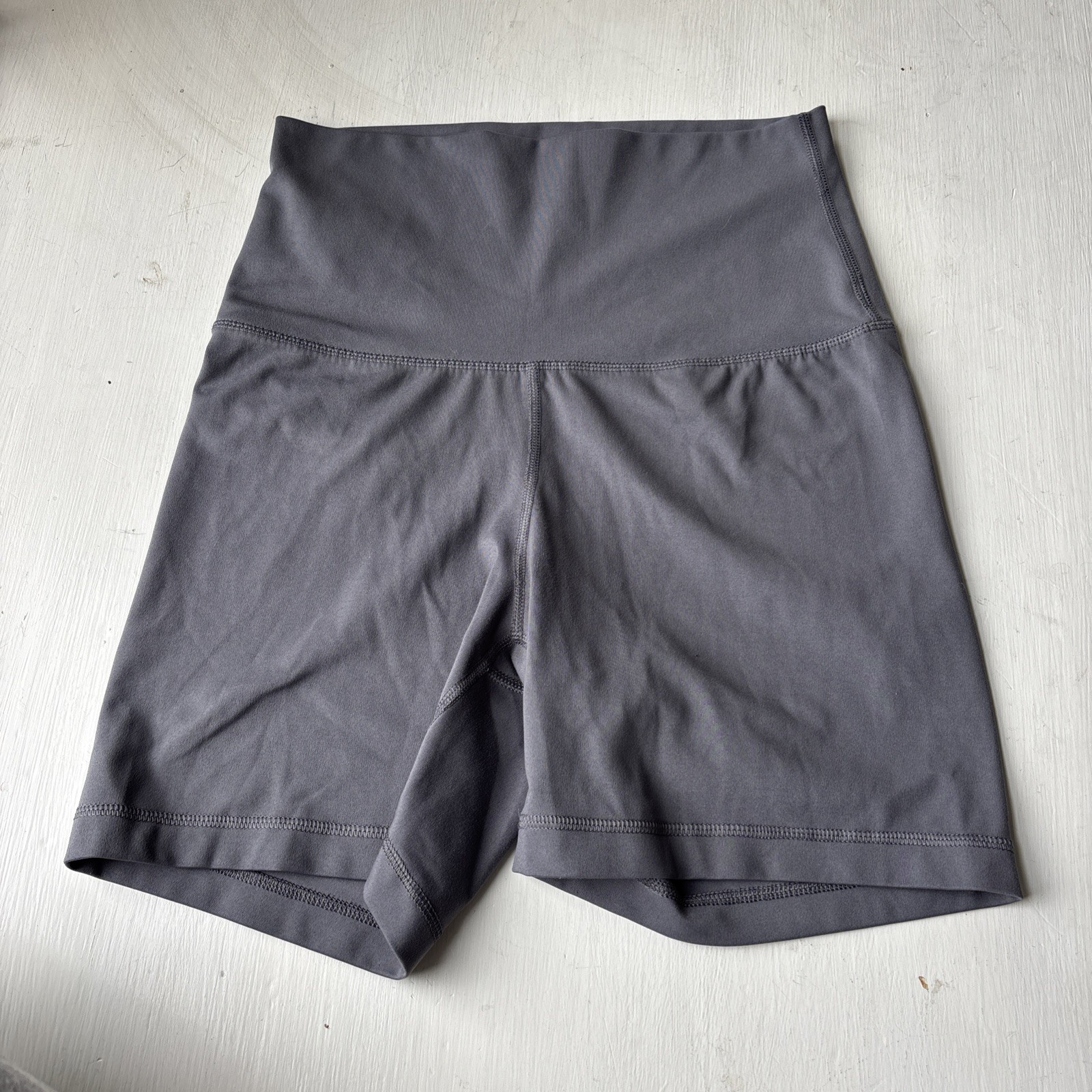 Yogalicious Lux Shorts Womens M Blue Everyday 5″ Short Biker Active Yoga Gym