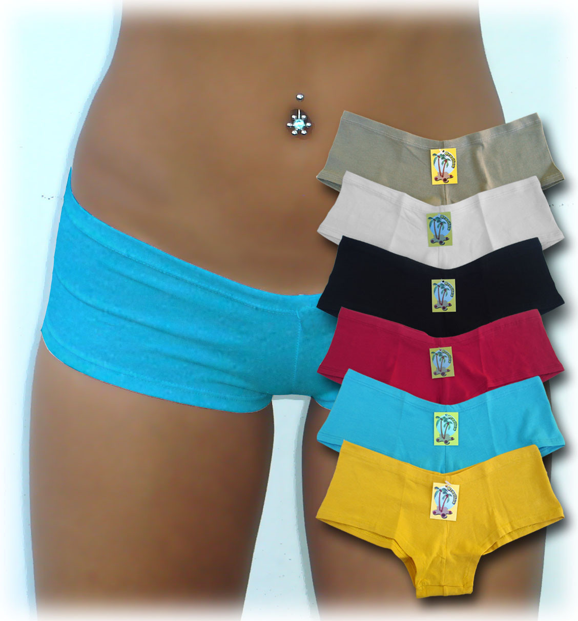 Set 3 Sexy Boyshorts Panties Cotton SMALL Choice of Colors FREE SHIPPING TO U.S.