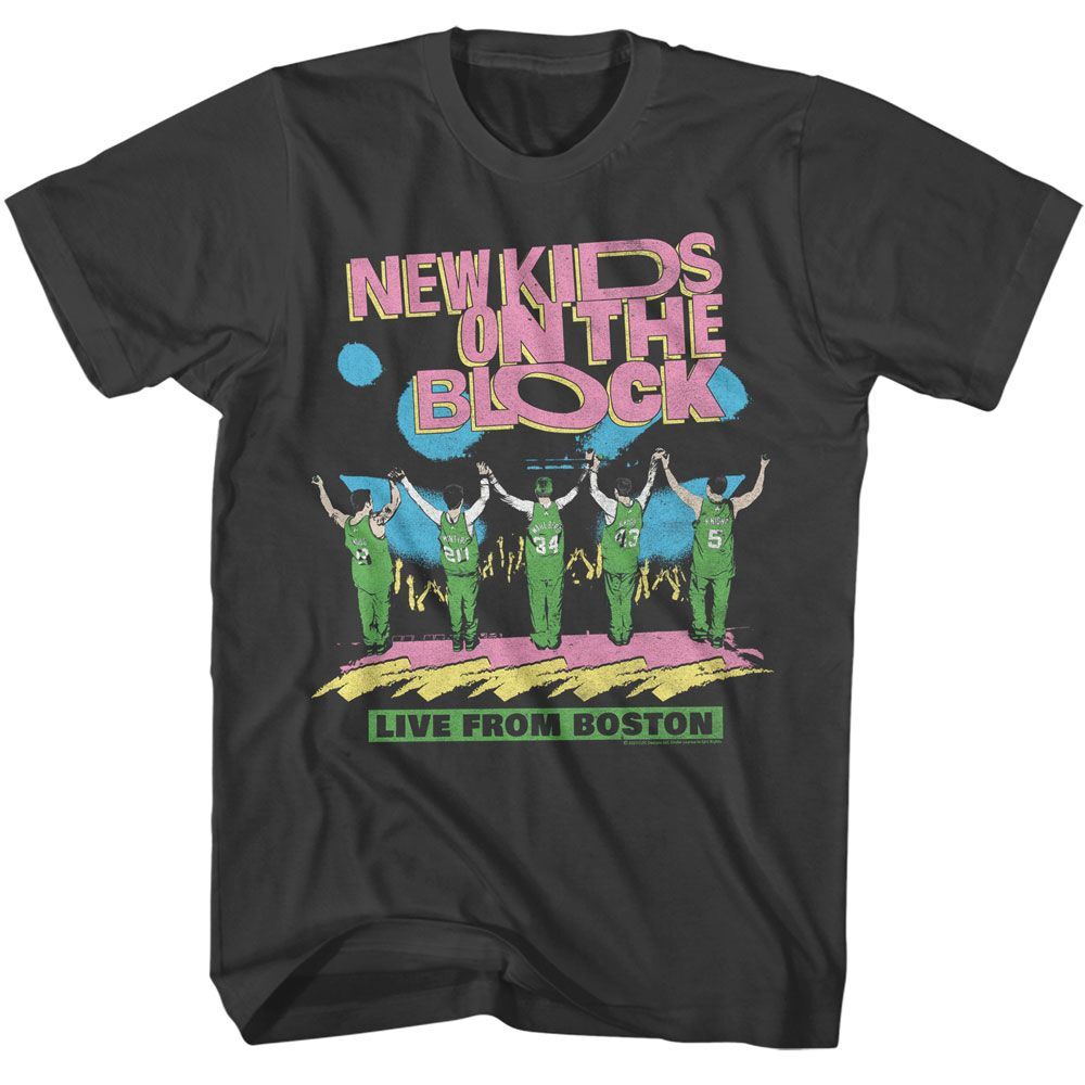 New Kids On The Block – Live From Boston – Licensed – Adult Short Sleeve T-Shirt