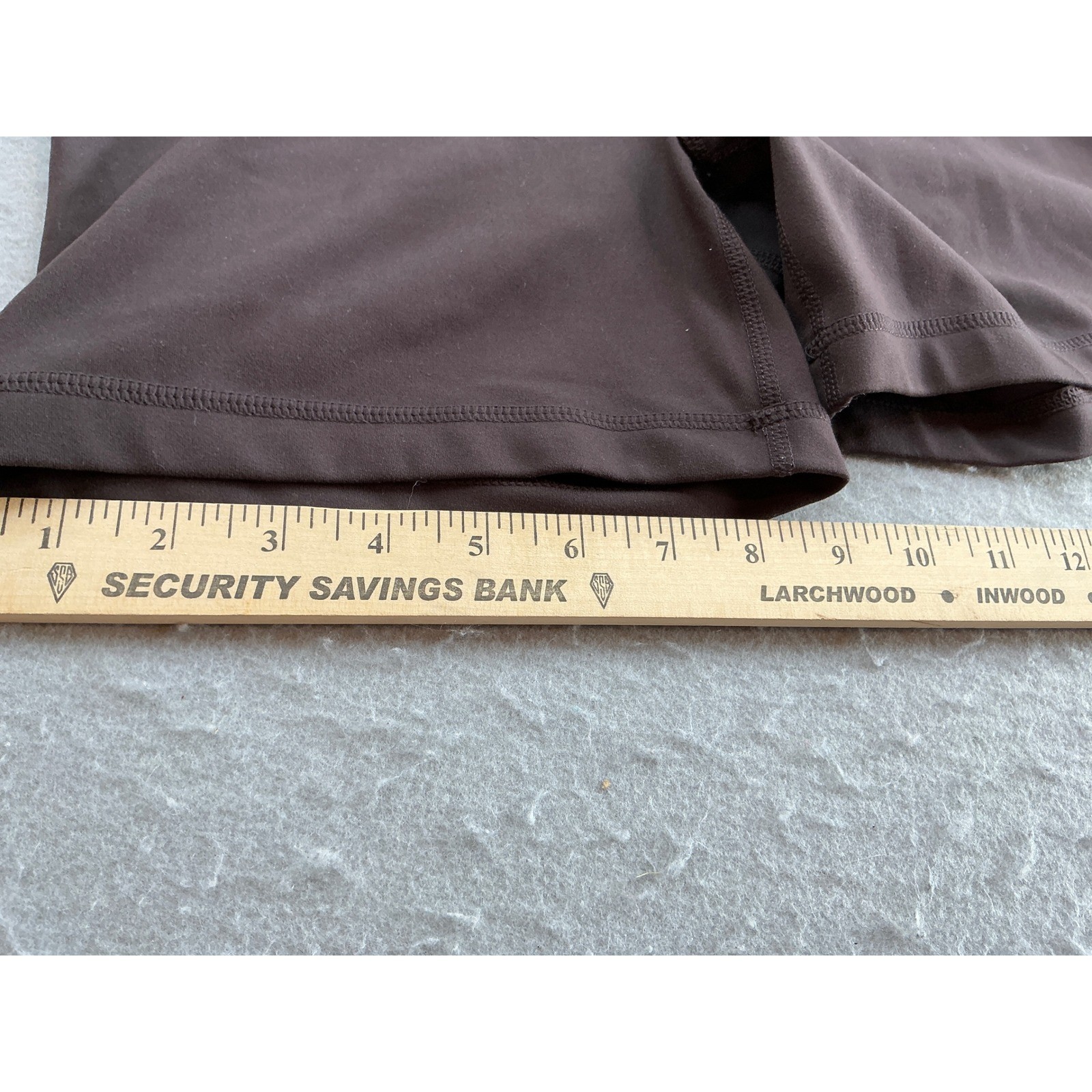 Yogalicious Lux Everyday 5″ Short Brown High Waist Biker Shorts Large Activewear
