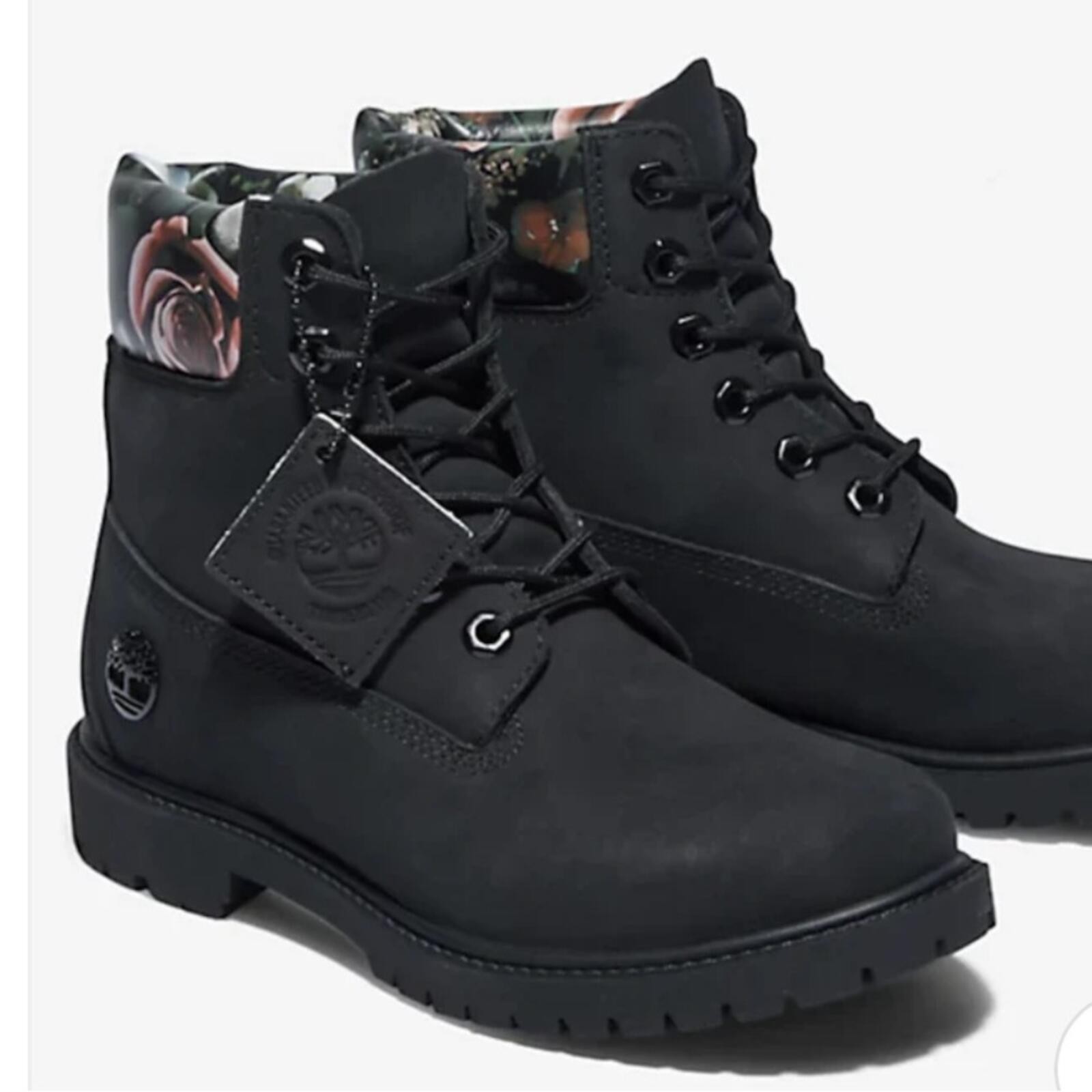Timberland Women’s Heritage 6” Waterproof Leather Floral Boots