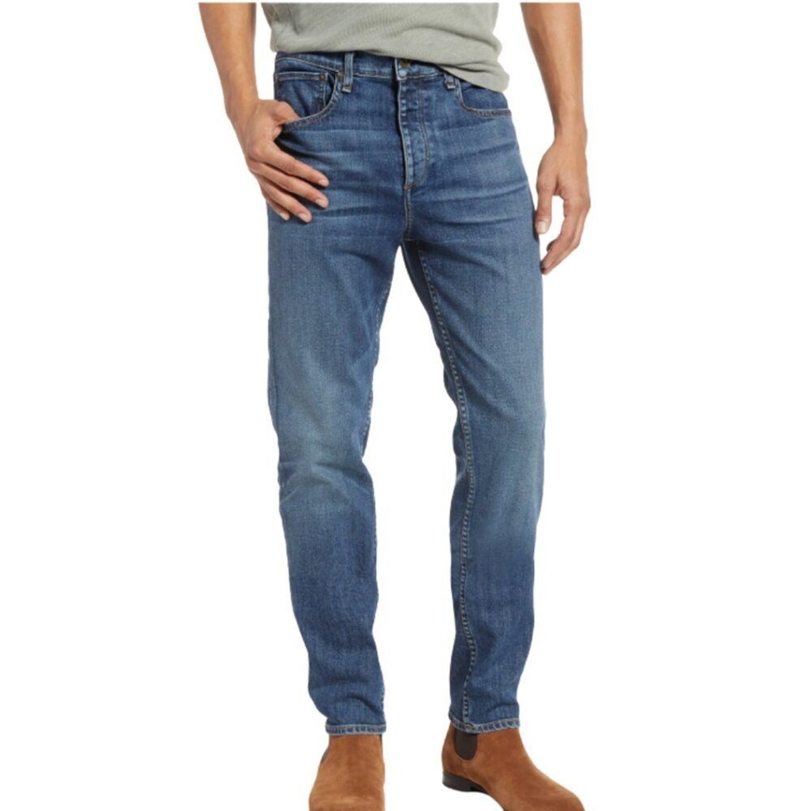 rag & bone Fit 2 Slim Blue Jeans Button Fly Men’s 31X32