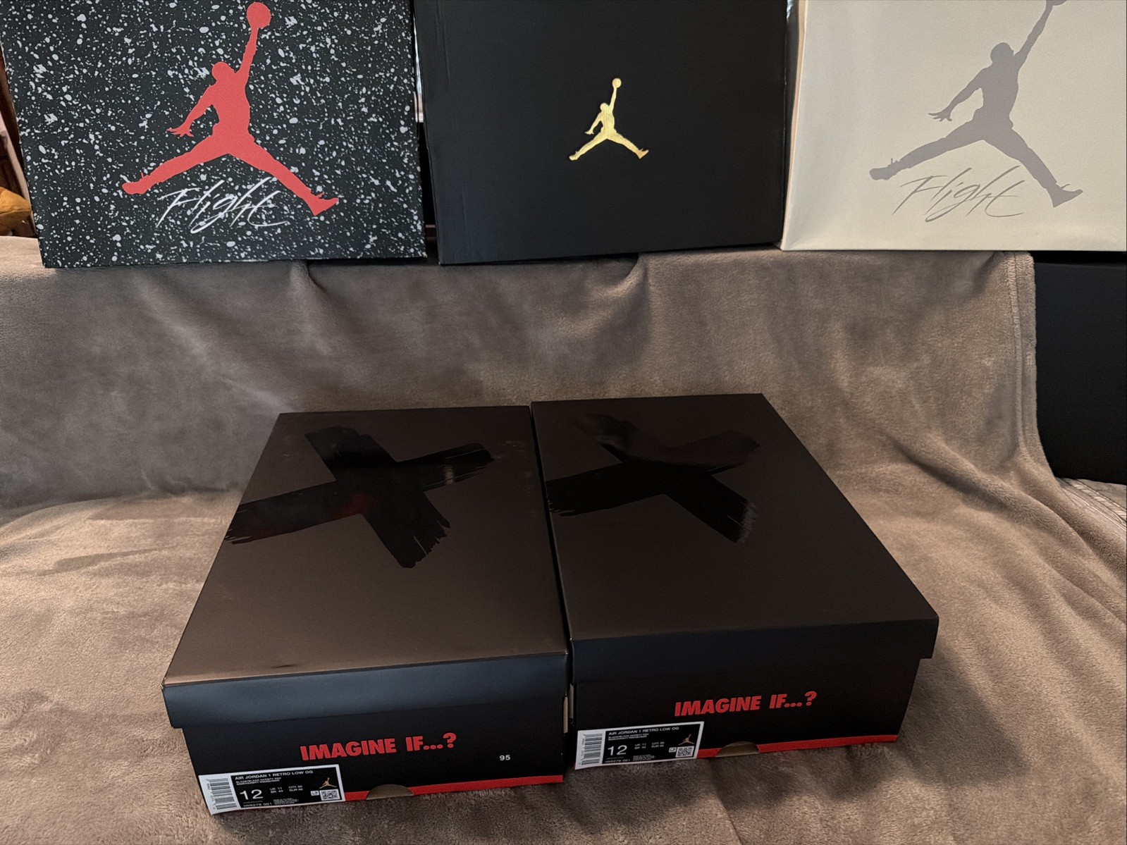 Jordan 1 Retro Low OG Banned Men’s Size 12 IW6276-001 IW6277-001 New With Box