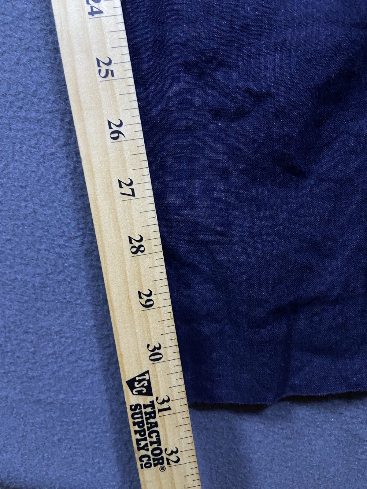 Nautica Rigger Linen Mens 38×32 (Measures 31) Navy Blue Pleated Pants Nautical