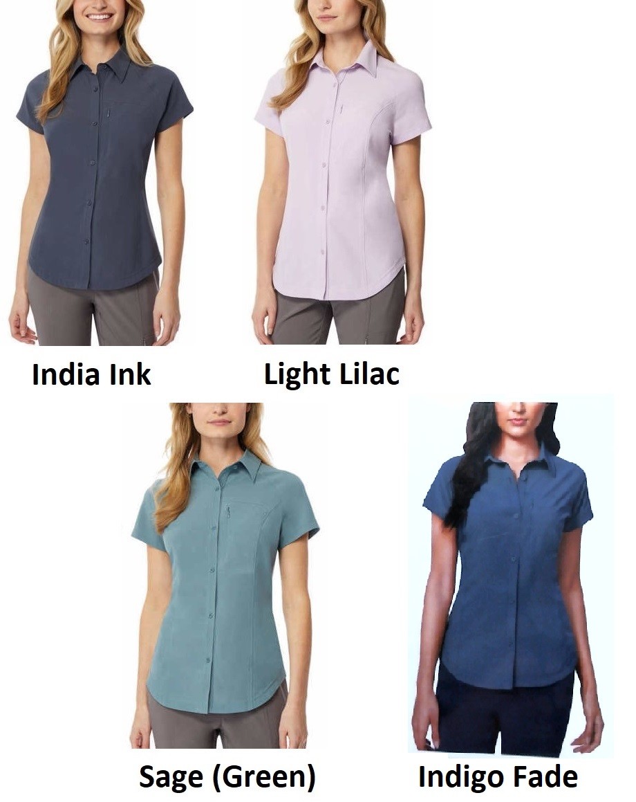 NEW!! 32 Degrees Cool™ Women’s Stretch Travel Shirt, ALL Colors / Sizes, NWT