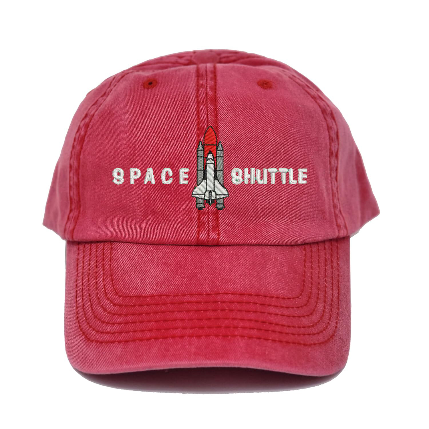 New Space shuttle embroidered dad hat, Spaceship rocket embroidered dad hat cap