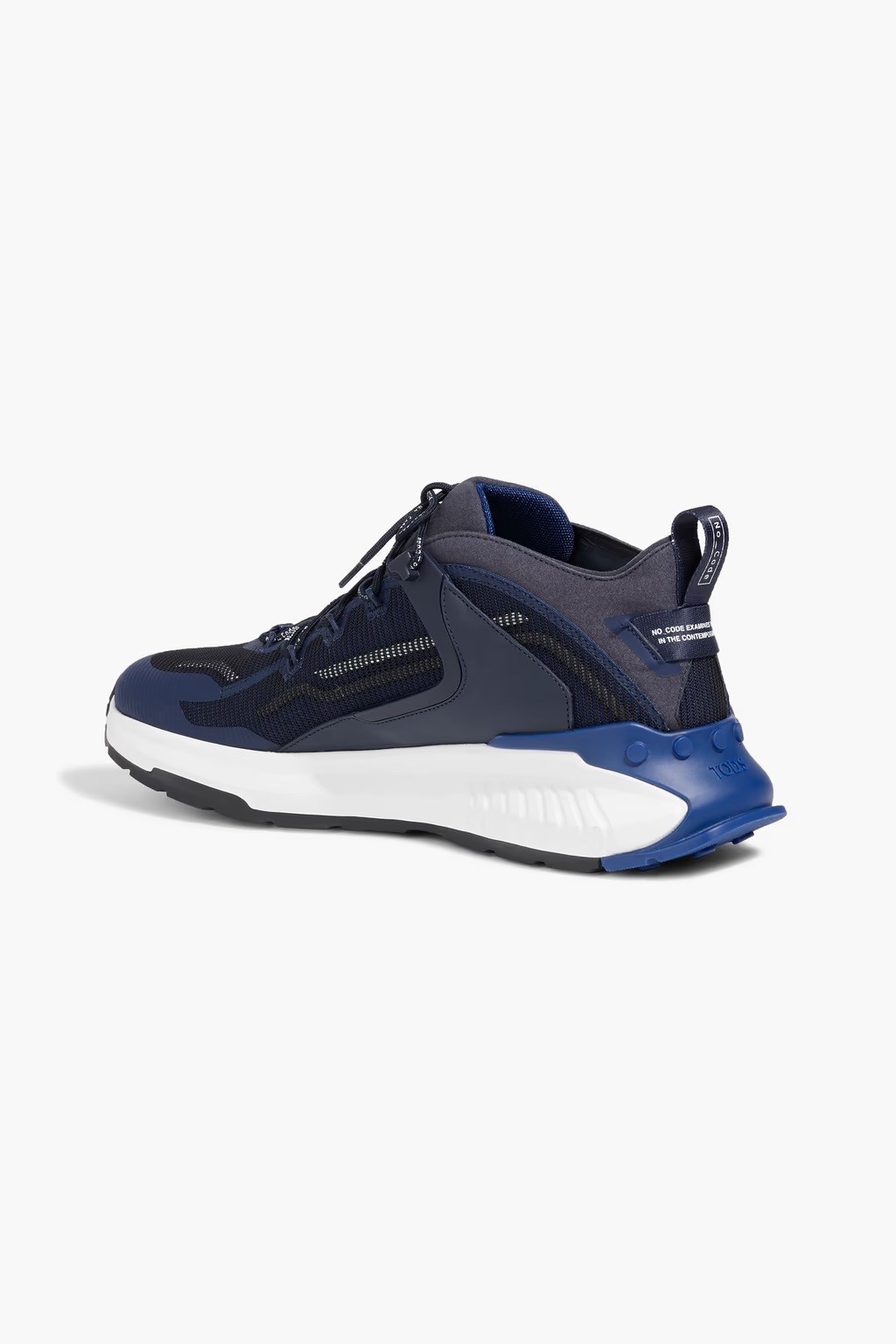 TOD’S Coated mesh, leather and suede sneakers $895 size10(43)