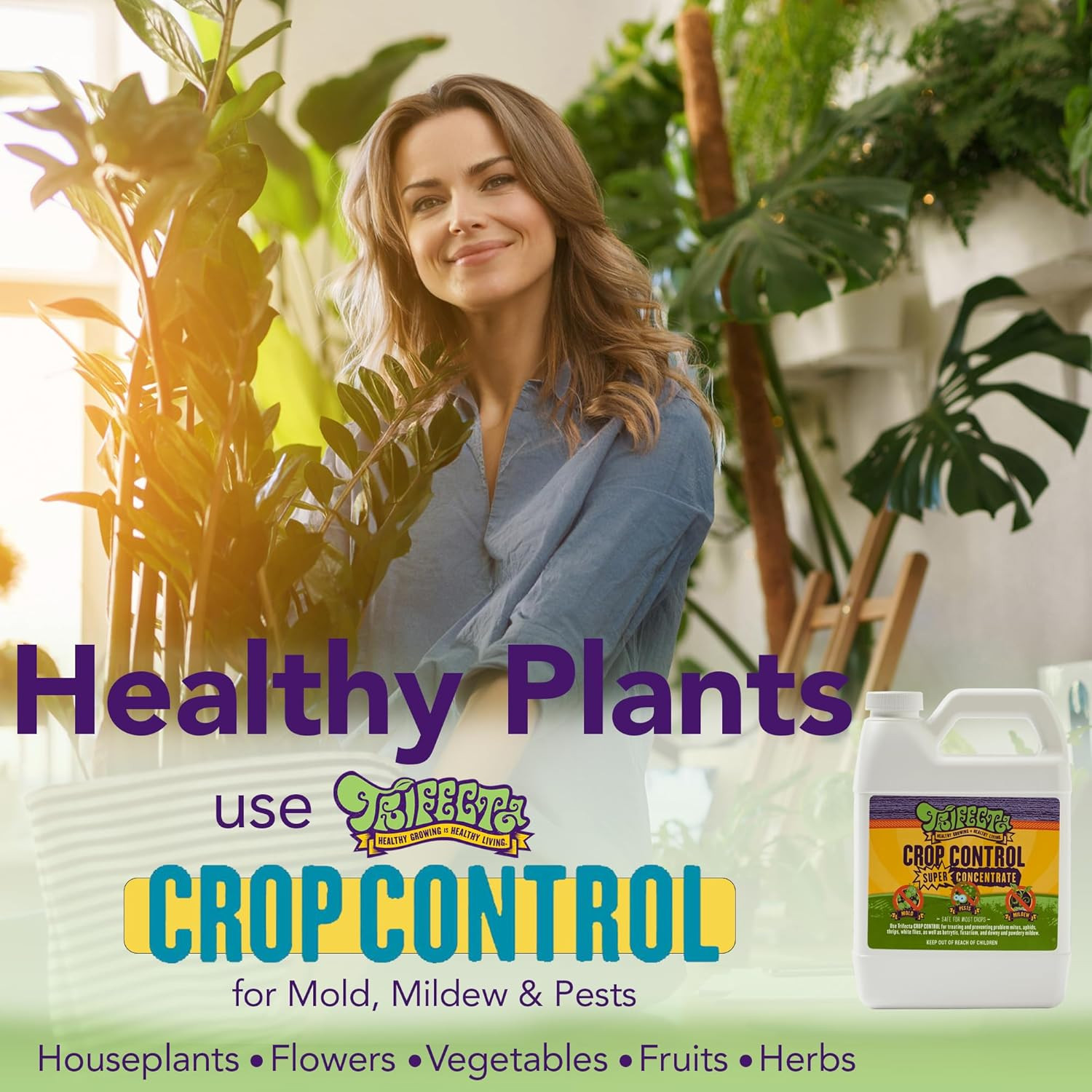 Trifecta Crop Control Super Concentrate All-in-One Natural Pesticide, Fungicide,