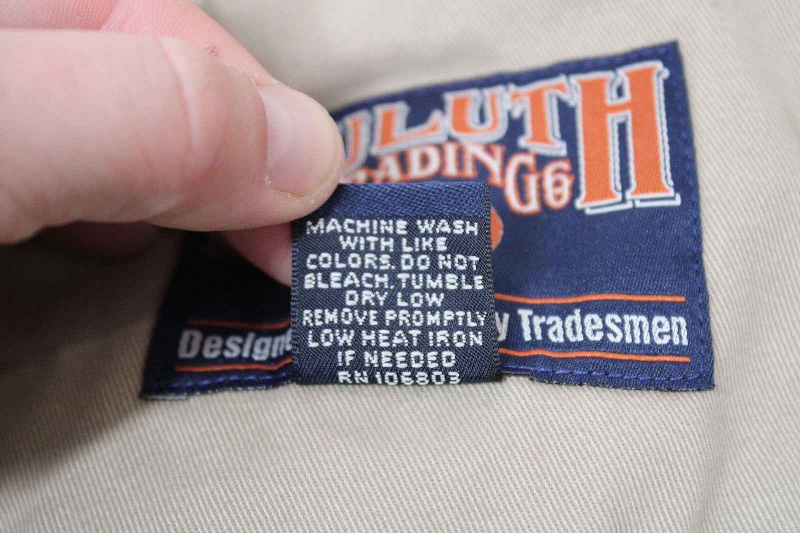 Duluth Trading Co L Tall Tan Brown Cotton Twill Presentation Blazer Sport Coat