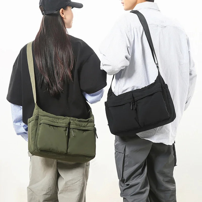 UNIQLO Multi Pocket Shoulder Bag 2 Colors Handbag For Men Women Messenger Bags
