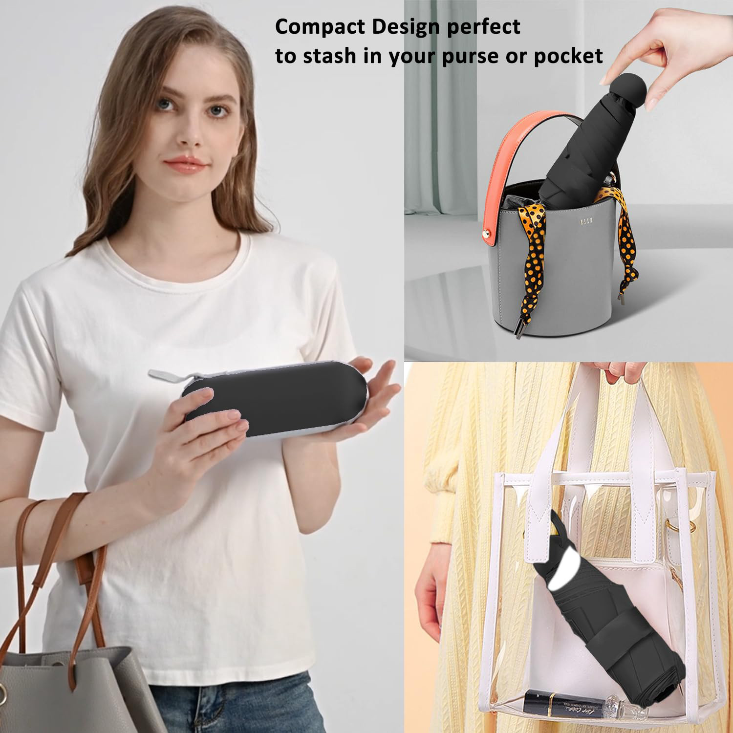 GMOX Travel Umbrella Portable Compact Umbrellas, Pocket Mini for UV Sun&Rain