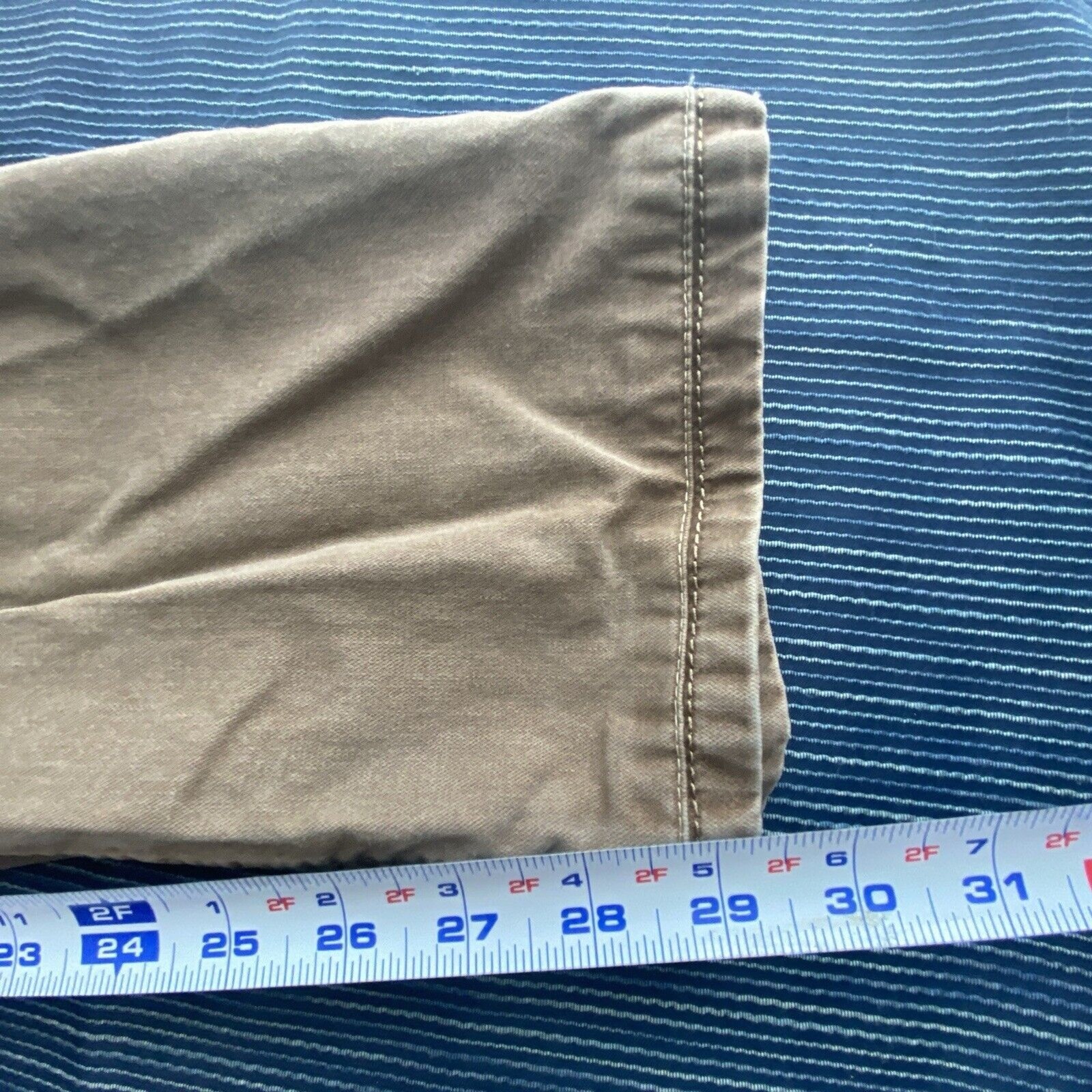 Alberto Pants Mens 35×29 Beige Stone Modern Fit Stretch Broken Twill