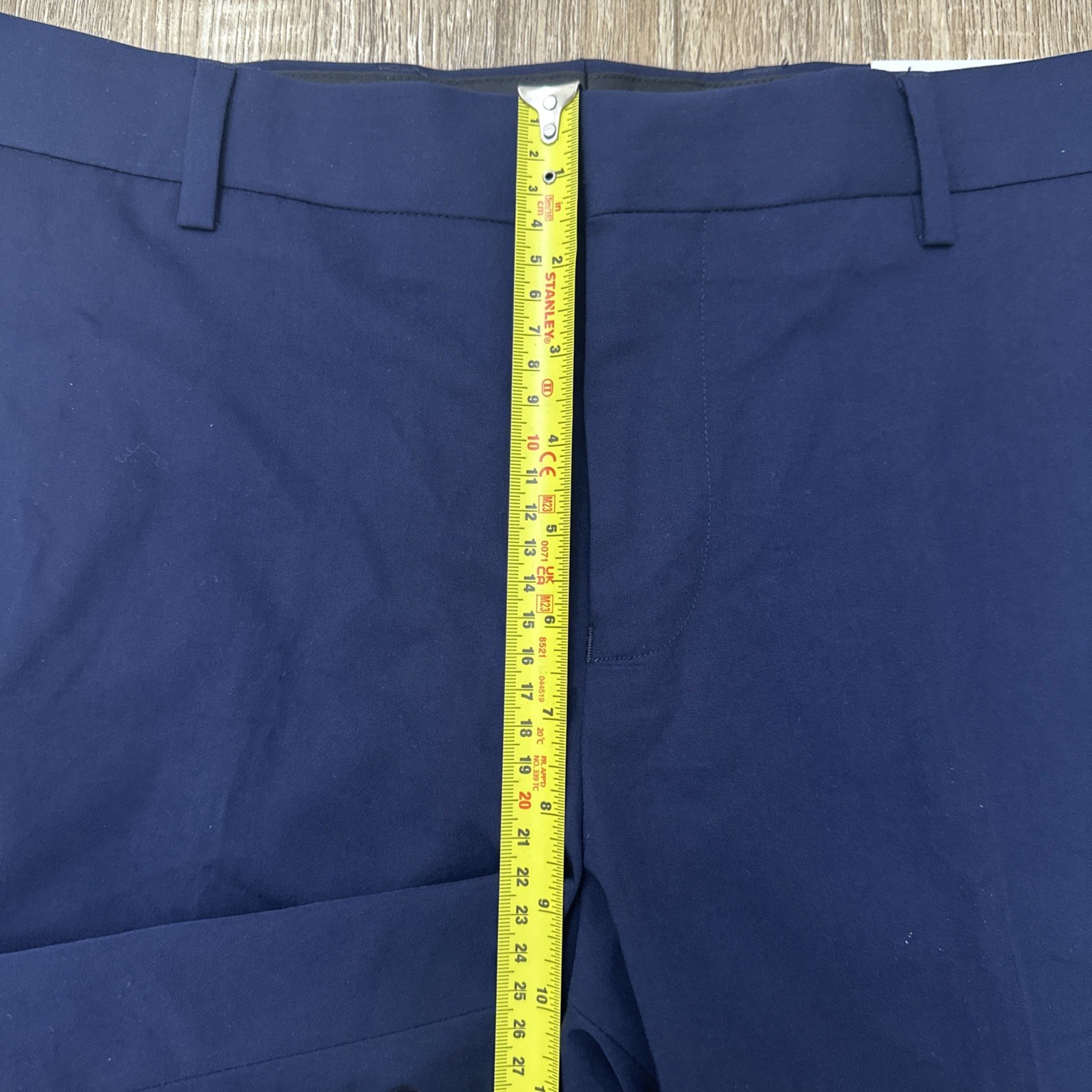 Limehaus Smart Trousers Mens Workwear Size W33 L29 Skinny Fit Navy Stretch Pant.
