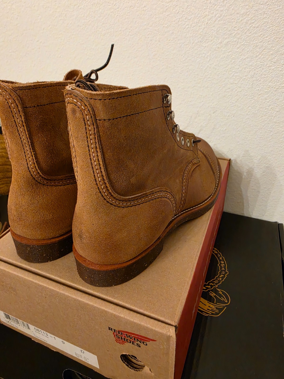 Red Wing Iron Ranger 8113 Hawthorne Muleskinner Roughout Boots Men’s 9 D