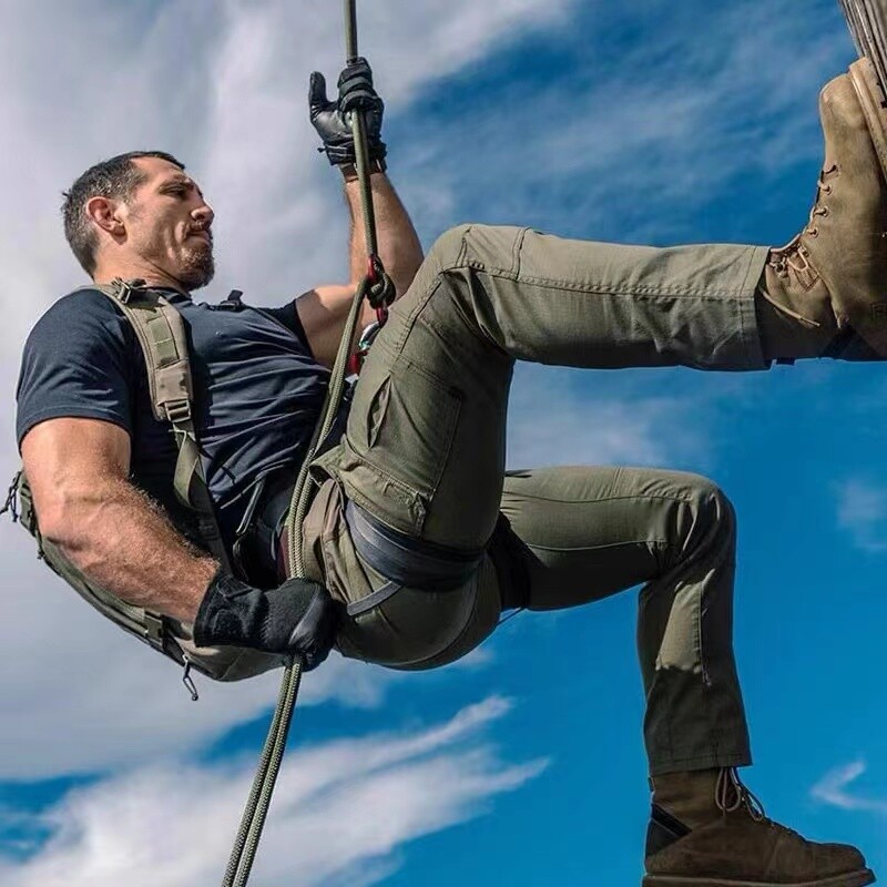Mens Tactical Cargo Pants Work Pants Combat Outdoor Waterproof Hiking Trousers