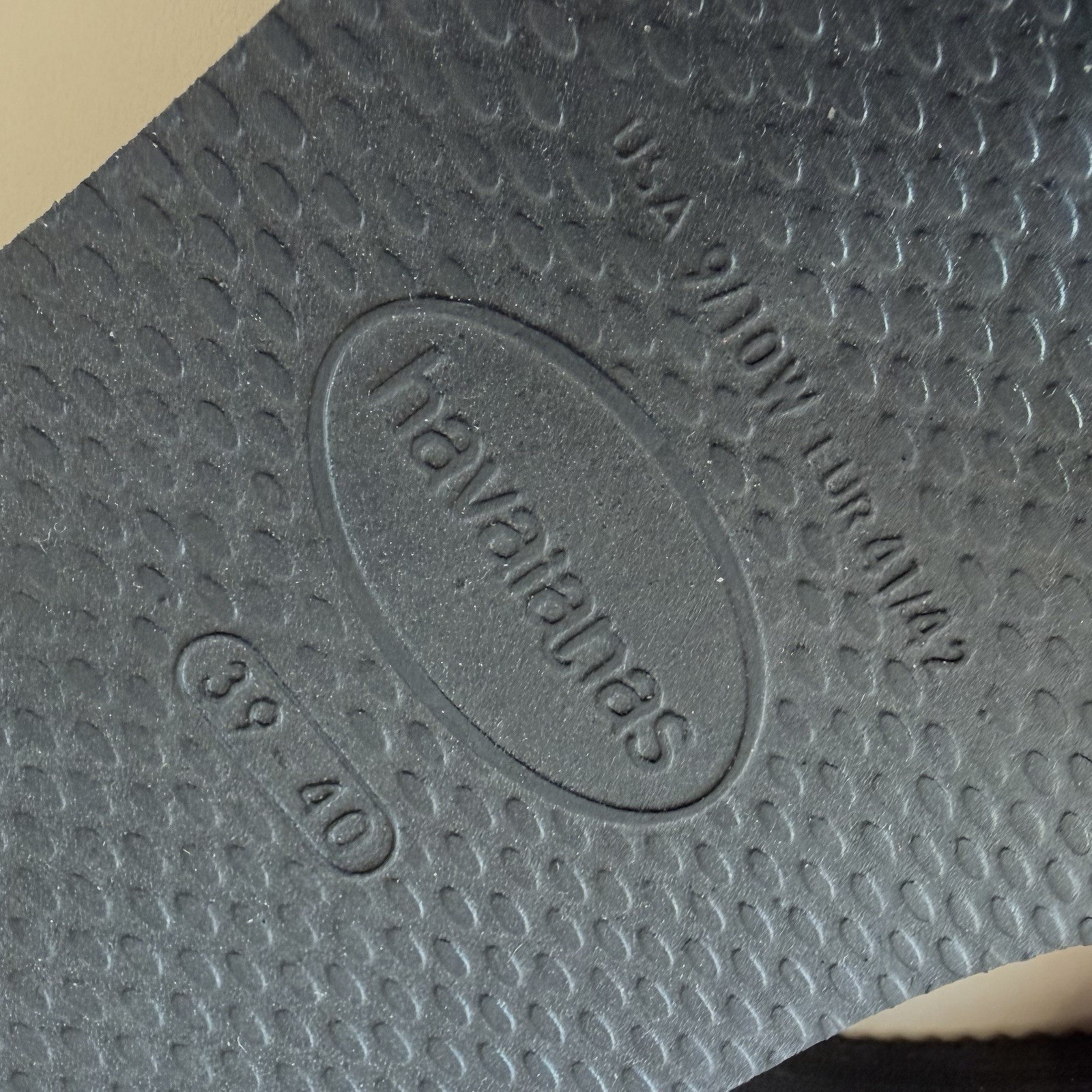 Havaianas Flip Flops Women You ST Tropez Lush Sandals Black Sz 9/10 MSRP $46 NEW
