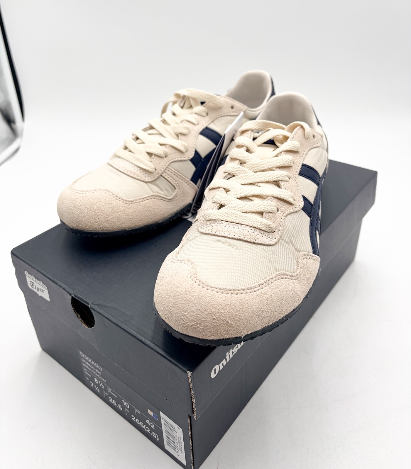 Onitsuka Tiger SERRANO Birch/Peacoat Daily Sneaker (Men’s US 8.5) From US