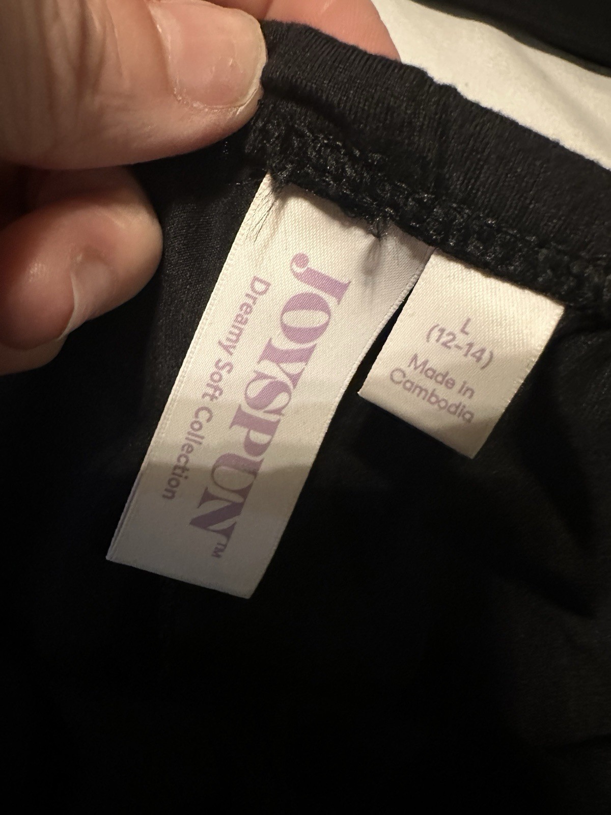 Joyspun Black Cami Shorts Pajama Set Women’s Size Large NWT Goth Style
