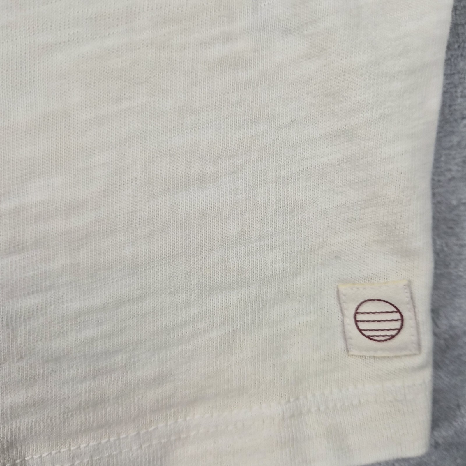 Marine Layer Tee Mens XXL Vintage Heavy Slub Pocket Antique Cream Short Sleeve