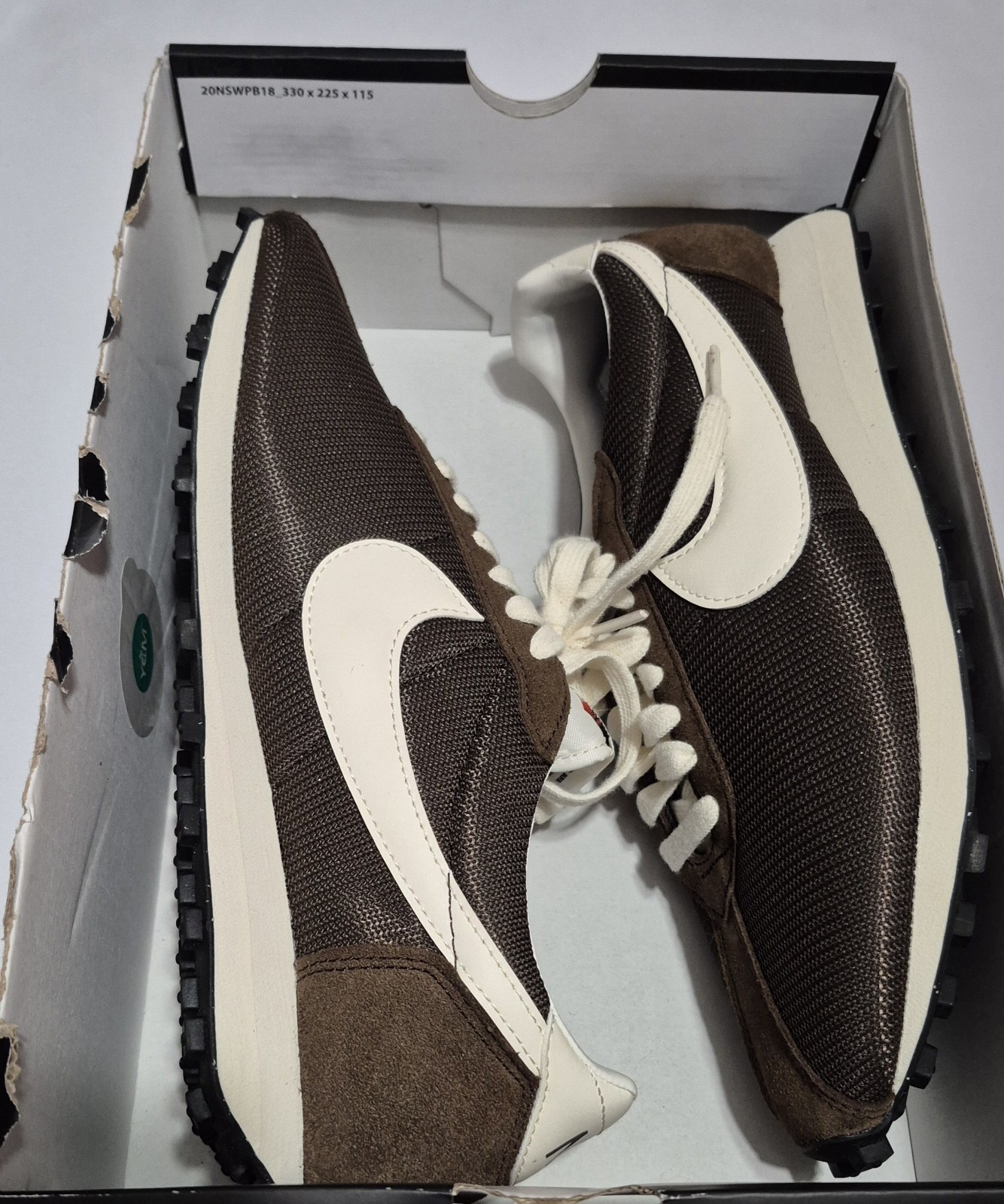 Nike LD-1000 Mocha Brown/White Shoes Mens Size US 9 Casual Sneakers Rare New✅