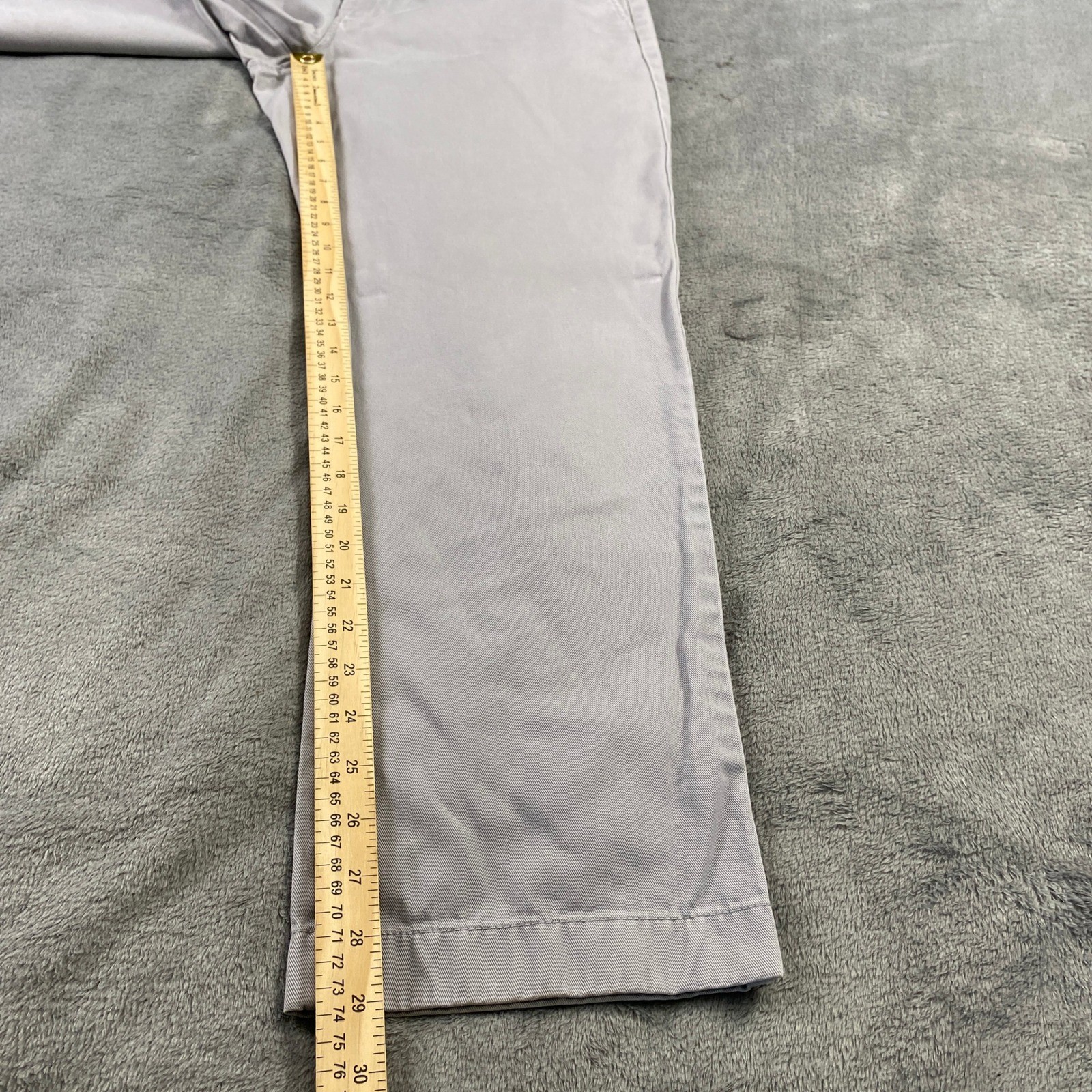 J.Crew Chino Mens 34×30 Light Grey The Sutton Slim Straight Cotton Pants Preppy