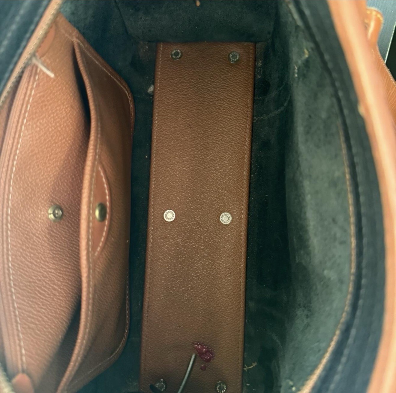 Dooney & Bourke Black/Brown Pebbled Shoulder Bag, Zip, Gold, Charm, Pockets