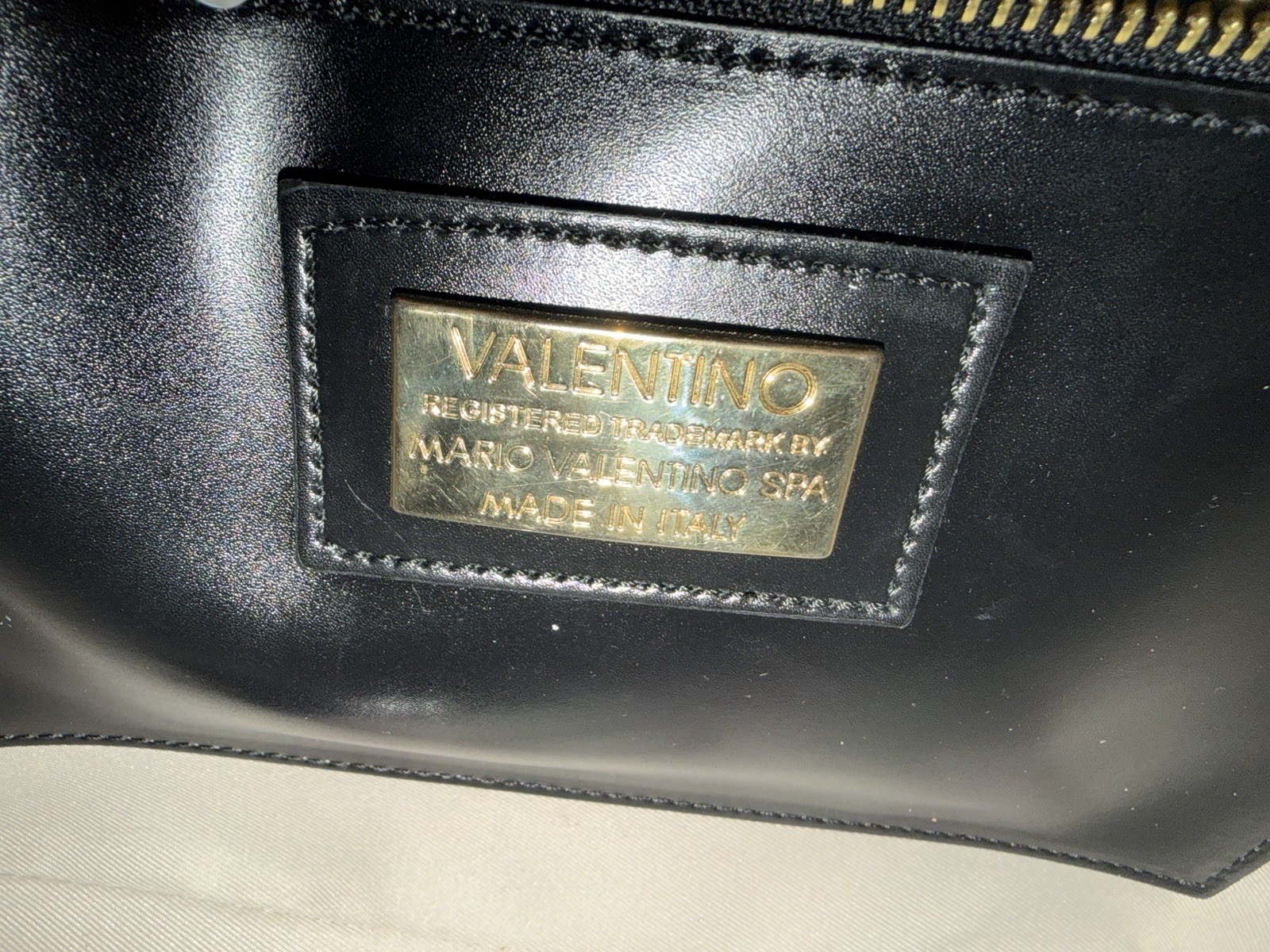 Valentino Black Leather Purse