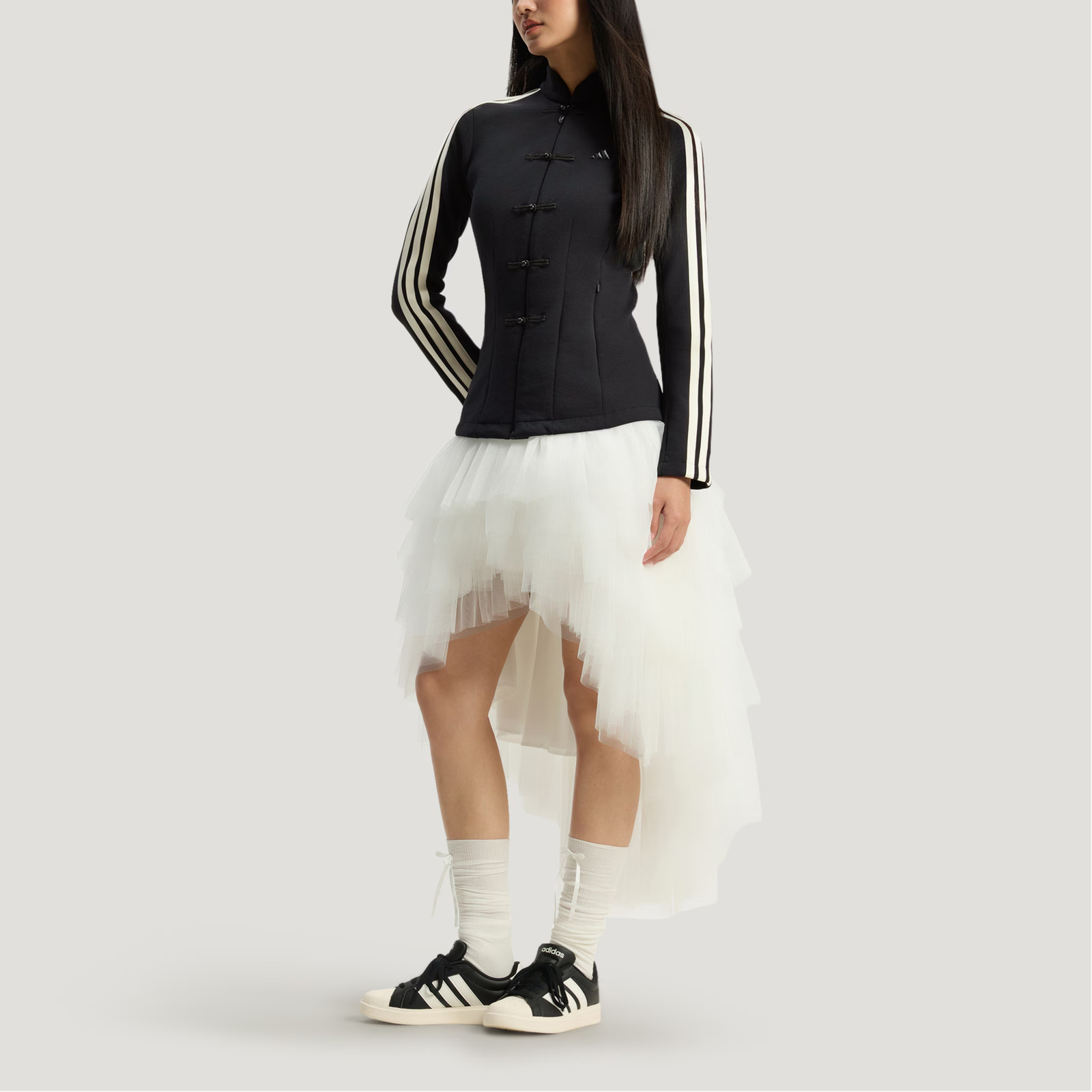 adidas FW25 Samuel Gui Yang Co-Created Spacer New Chinese Style Casual Striped