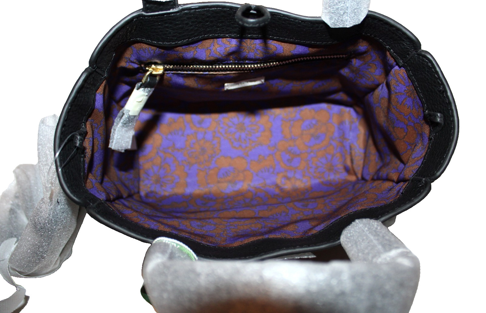Vera Bradley Mini Hathaway Black Bossanova Bold Sequin Leather Tote, Dustbag NWT