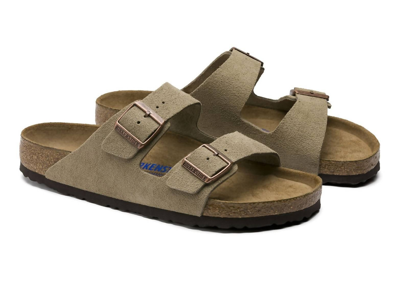 Birkenstock Arizona Taupe Suede Soft Footbed Unisex Sandals Narrow/Wide EU37-45