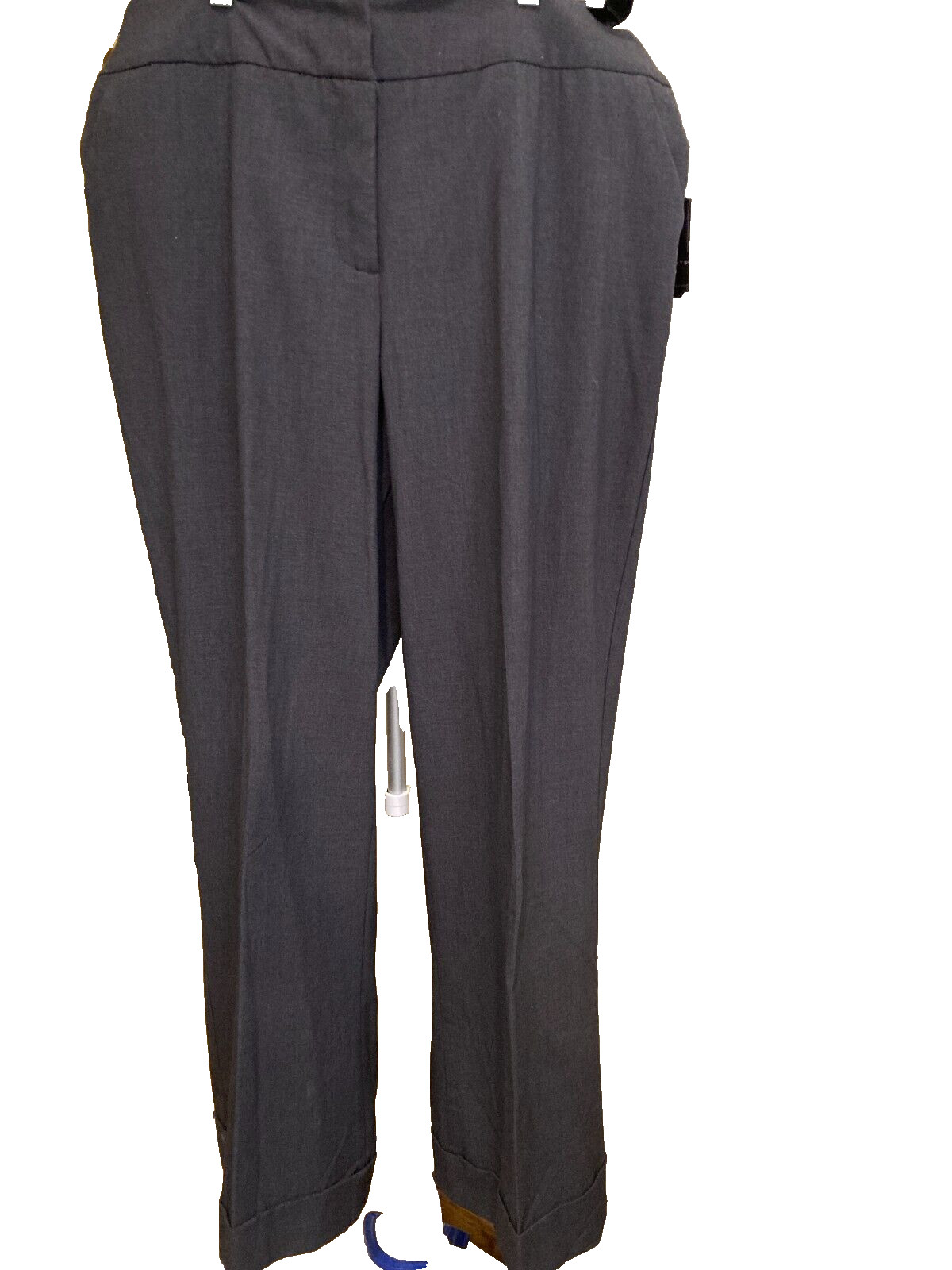 Investments The Park Ave Cuffed Trousers Slacks Pant, Black, SZ 18 Reg, NWT