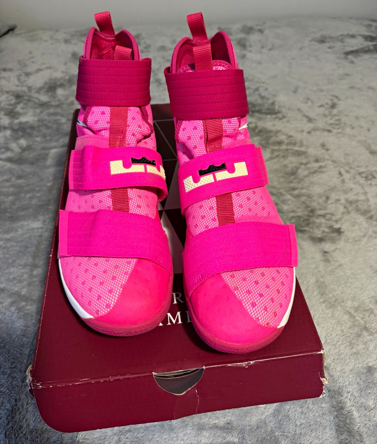 Nike Zoom LeBron Soldier 10 Mid Top Strap Pink 844374-606
