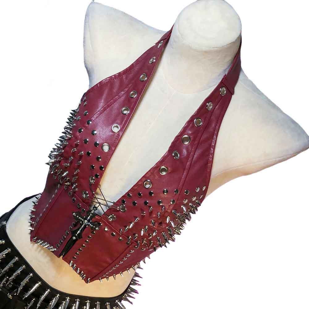 Goth Tops Spiked Emo Clothing Gothic Tank Y2K Punk Rock Clothes Grunge