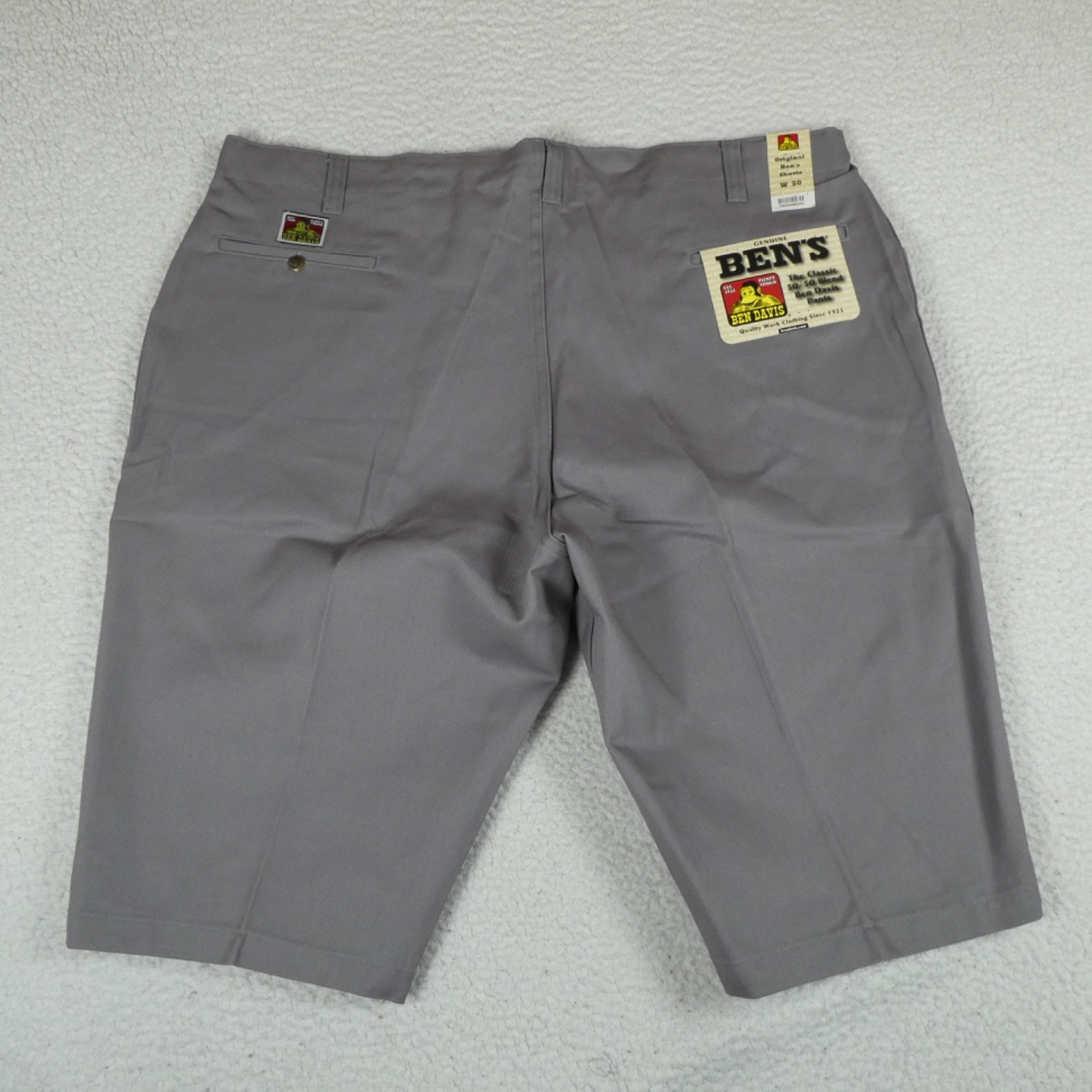 Ben Davis Shorts Men Size 50 Gray Original Ben’s Shorts Cotton/Poly Blend