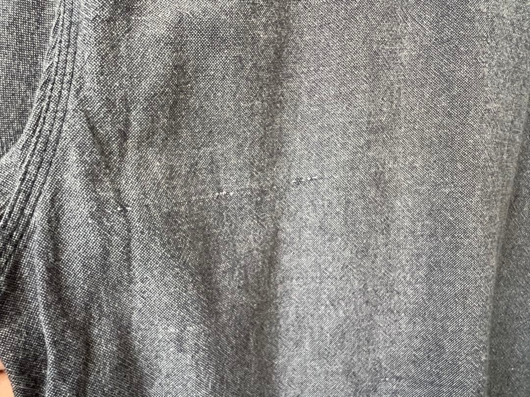 Engineered Garments Work Shirt M USA Cotton Asymmetrical Pockets Gray F/S