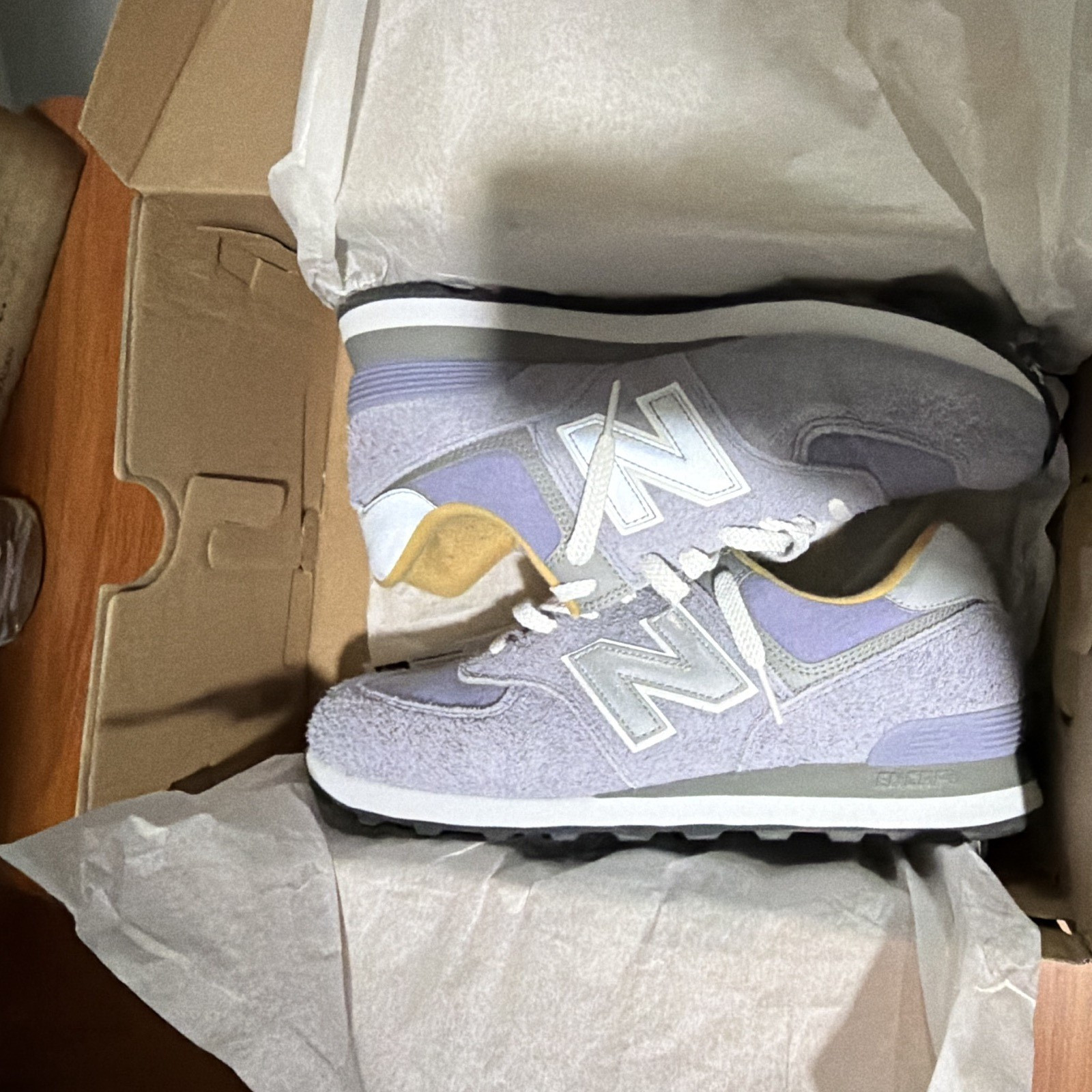 New Balance 574 Mystic Purple U574BGG Men’s Low Top Lace-Up Suede Sneaker