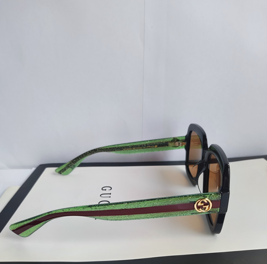 Gucci GG0034SN 002 Women Sunglasses – Gradient Black Green/Gray