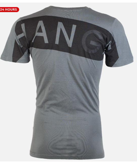ARMANI EXCHANGE Grey BIAS Short Sleeve Slim Fit Designer V-NECK T-shirt NWT