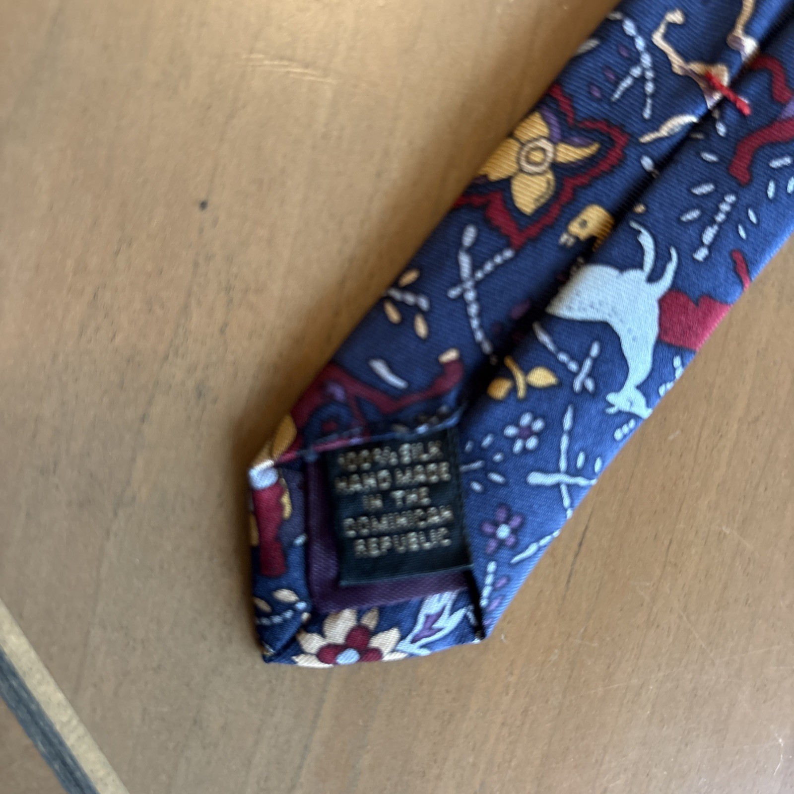 David Rappaport for Barney’s New York 100% Silk Tie Made In Dominican Republic