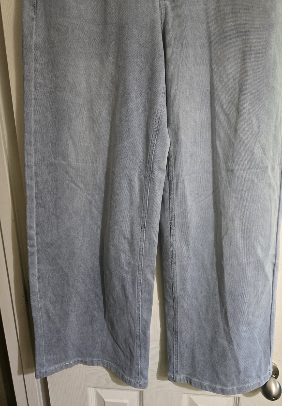 Halara Flex Asymmetrical Leg Denim Jeans M Regular Medium Wide Leg Y2K